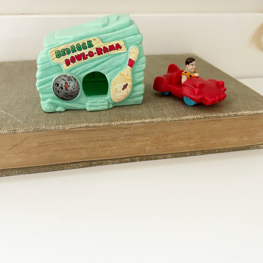 Vintage McDonalds Flintstones Bedrock Bowl-O-Rama Toy Set 1993 Fandom